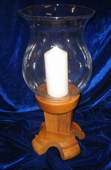 Kerzenstaender mit Glas 02